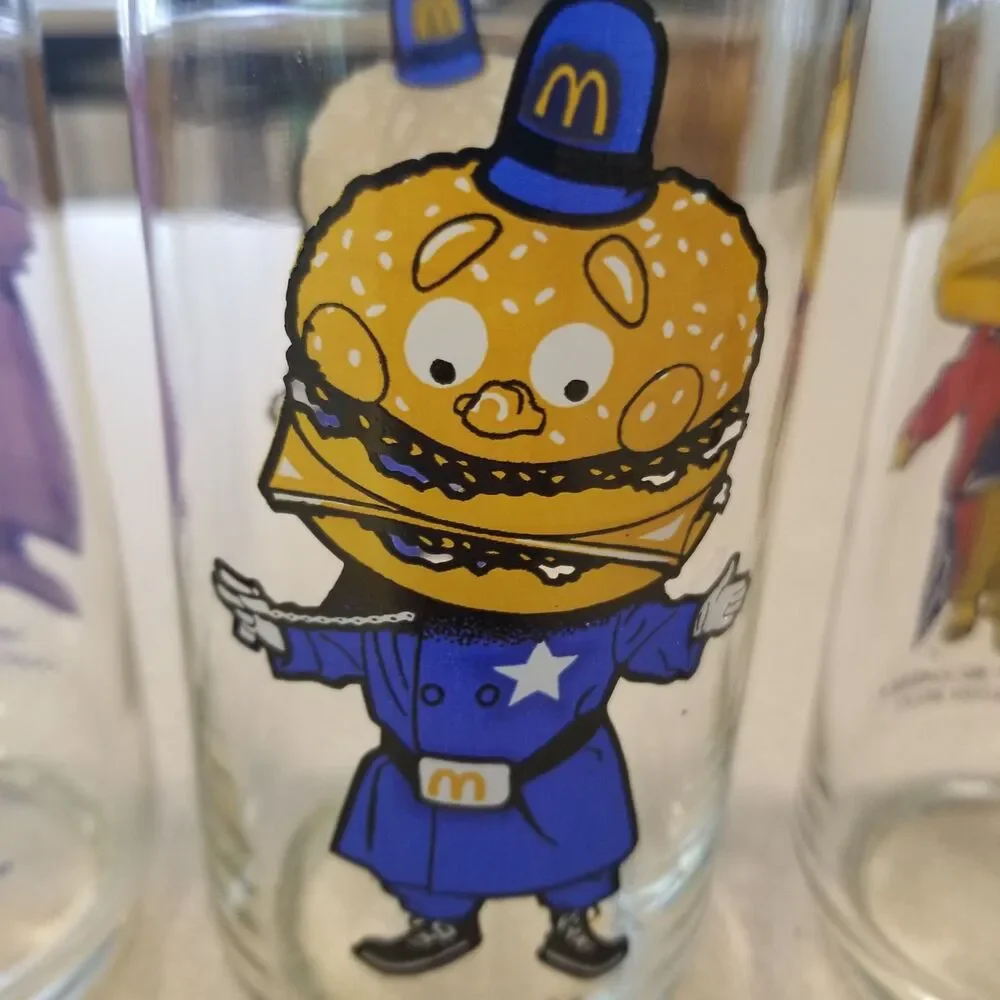McDonald’s McDonaldland Glasses 1977 Libbey Complete Set of 6 Vintage